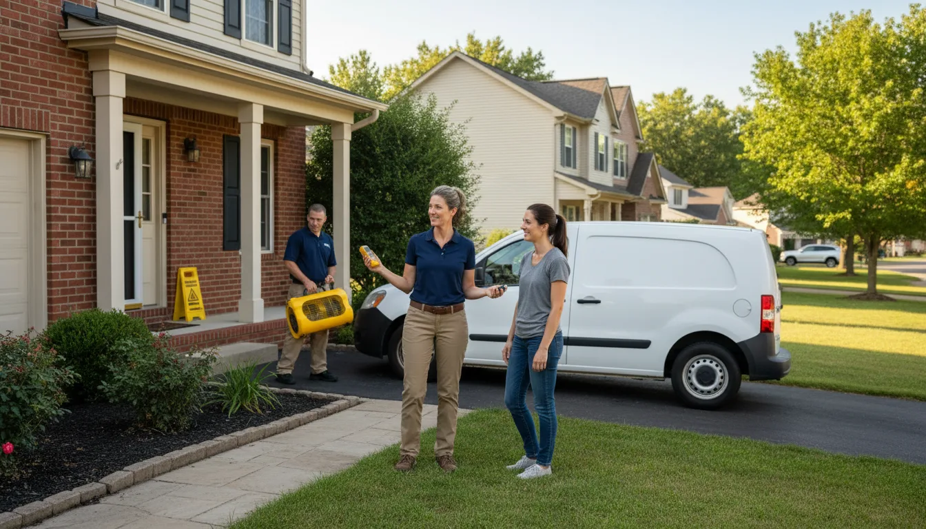 Residential water damage restoration in Salina, PA
